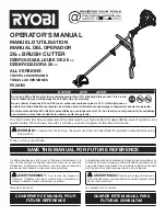 Preview for 1 page of Ryobi RY28160 Operator'S Manual