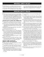 Preview for 8 page of Ryobi RY28160 Operator'S Manual