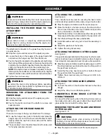 Предварительный просмотр 11 страницы Ryobi RY28161 Operator'S Manual