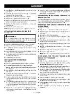 Preview for 12 page of Ryobi RY28161 Operator'S Manual