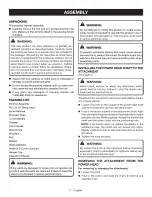 Preview for 11 page of Ryobi RY29550 Operator'S Manual