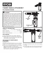 Preview for 1 page of Ryobi RY31F04 Manual