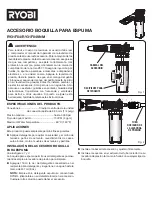 Предварительный просмотр 5 страницы Ryobi RY31F04 Manual