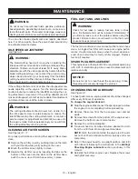 Предварительный просмотр 12 страницы Ryobi RY34005 Operator'S Manual