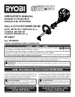 Предварительный просмотр 1 страницы Ryobi RY34006 Operator'S Manual