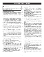 Предварительный просмотр 5 страницы Ryobi RY34006 Operator'S Manual