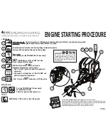 Предварительный просмотр 1 страницы Ryobi RY34426 Engine Starting