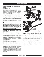 Preview for 36 page of Ryobi RY3818 Operator'S Manual