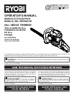 Preview for 1 page of Ryobi RY39500 Operator'S Manual