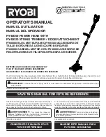 Preview for 1 page of Ryobi RY40000, RY40020 Operator'S Manual