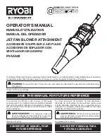 Preview for 14 page of Ryobi RY40002 Operator'S Manual