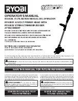 Ryobi RY40021 Operator'S Manual preview