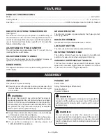 Preview for 10 page of Ryobi RY40021 Operator'S Manual