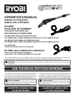 Preview for 1 page of Ryobi RY40050 Operator'S Manual