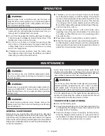 Preview for 13 page of Ryobi RY40060 Operator'S Manual