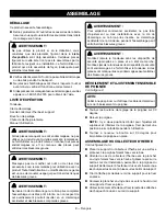 Preview for 26 page of Ryobi RY401017 Operator'S Manual