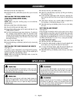 Preview for 13 page of Ryobi RY401018 Operator'S Manual