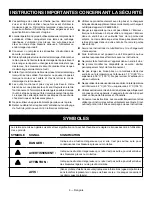 Предварительный просмотр 20 страницы Ryobi RY401022 Operator'S Manual