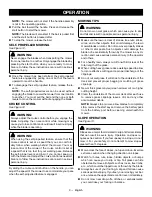 Предварительный просмотр 13 страницы Ryobi RY40109 Operator'S Manual