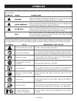 Предварительный просмотр 20 страницы Ryobi RY40180 Operator'S Manual