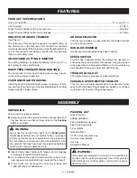 Preview for 10 page of Ryobi RY402011 Operator'S Manual