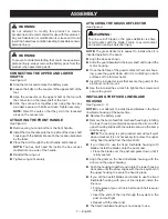 Preview for 11 page of Ryobi RY402011 Operator'S Manual