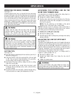 Preview for 13 page of Ryobi RY402011 Operator'S Manual