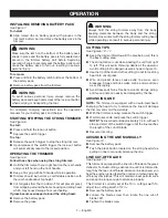 Preview for 9 page of Ryobi RY40204 Operator'S Manual