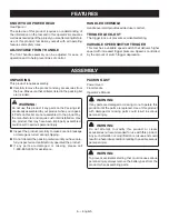 Preview for 9 page of Ryobi RY40220 Operator'S Manual