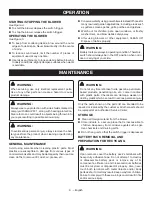 Preview for 11 page of Ryobi RY40400 Operator'S Manual