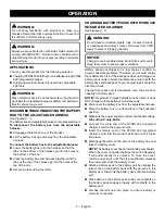 Preview for 9 page of Ryobi RY404010 Operator'S Manual