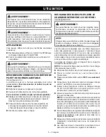 Preview for 16 page of Ryobi RY404010 Operator'S Manual