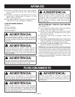 Preview for 67 page of Ryobi RY404010 Operator'S Manual