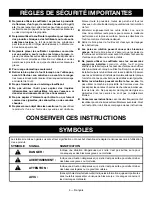 Предварительный просмотр 18 страницы Ryobi RY404015 Operator'S Manual