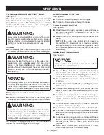 Preview for 10 page of Ryobi RY40404 Operator'S Manual