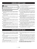 Preview for 52 page of Ryobi RY40408 Operator'S Manual