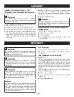 Preview for 55 page of Ryobi RY40408 Operator'S Manual