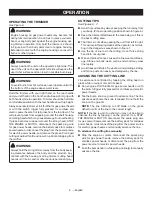 Preview for 56 page of Ryobi RY40408 Operator'S Manual