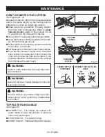 Предварительный просмотр 25 страницы Ryobi RY40500 Operator'S Manual