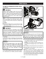 Preview for 14 page of Ryobi RY40503 Operator'S Manual
