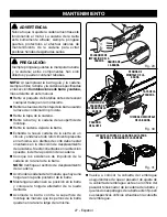 Preview for 87 page of Ryobi RY40505 Operator'S Manual