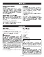 Preview for 8 page of Ryobi RY40506 Operator'S Manual