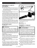 Предварительный просмотр 61 страницы Ryobi RY40508 Operator'S Manual