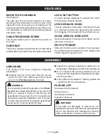 Preview for 13 page of Ryobi RY40509 Operator'S Manual