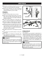 Preview for 21 page of Ryobi RY40509 Operator'S Manual