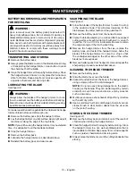 Preview for 12 page of Ryobi RY40601 Operator'S Manual