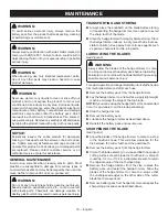 Preview for 12 page of Ryobi RY40602 Operator'S Manual