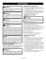 Preview for 12 page of Ryobi RY40604 Operator'S Manual