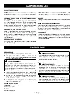 Preview for 19 page of Ryobi RY40604 Operator'S Manual