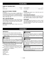 Preview for 9 page of Ryobi RY40640 Operator'S Manual